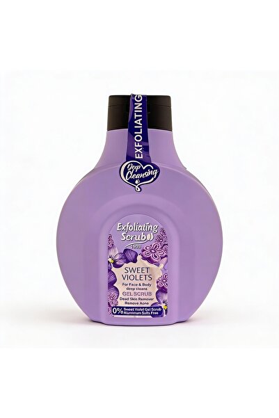 wokali Gel scrub exfoliant cu parfum de violete dulci, Wokali, cantitate 500 ml