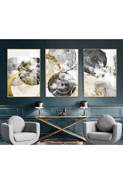 lawhat لوحات فنية تجريدية مطبوعة على قماش الكانفس موديل ( 1792)