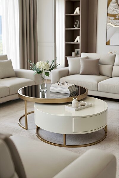 YerginDesign VIENNA ESKİTME ORTA SEHPA