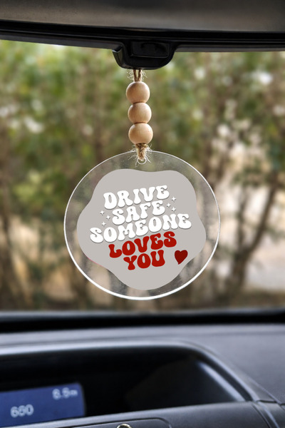 Pankart Evi Drive Safe - Rearview Mirror Ornament Car Ornament - One-Way Vehi...