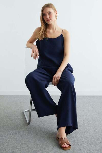 Fulla Moda Βασικό σετ 2 τεμαχίων με κορδόνια και ελαστική μέση