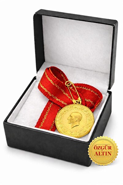 Aychra Kutulu Çeyrek Altın İmitasyon Takı Kolye Ucu (22 Ayar Görünüm)