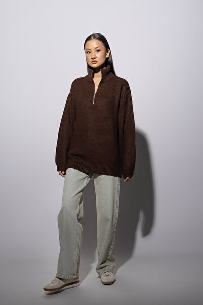 Nisan Pulover tricotat cu fermoar