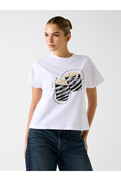 Guess Tricou pentru femei, croială normală, din jerseu