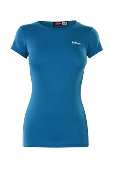 Lee Cooper Women's T-Shirt, Turquoise, S