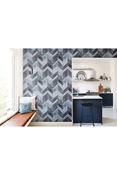 bn walls Tapet imitatie lemn parchet chevron vinil rustic farmhouse