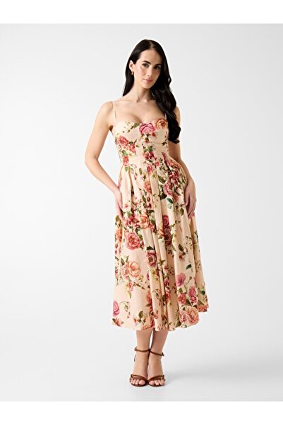 Guess Bria Kadın Keten Karışımlı Elbise