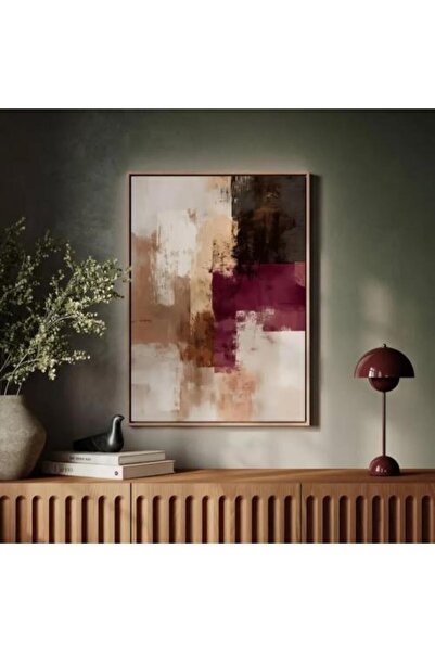 lawhat لوحة ديكور منزلي تجريدية مطبوعة على قماش الكانفس موديل (2910)