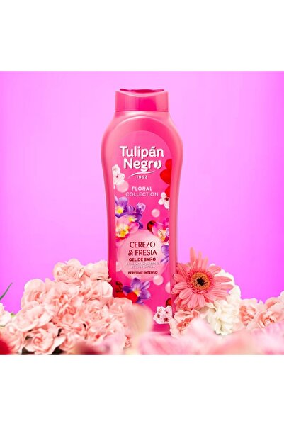 Tulipan Negro Gel de dus Tulipan Negro, Colectia Floral, Cerezo&Fresia, 650ml