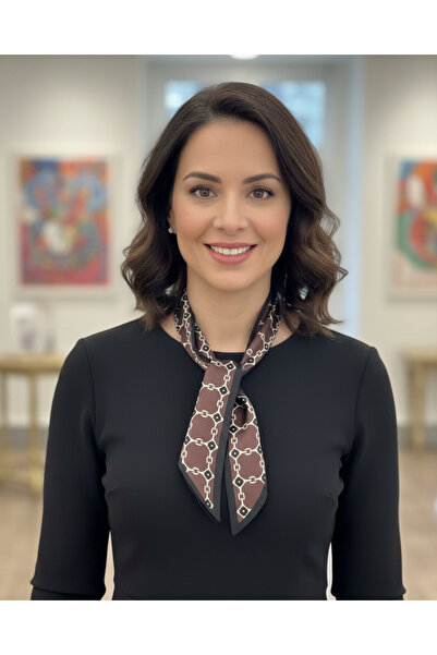 tarzınısec Fendy Striped Scarf Bandana Estascarf 7.5X100Cm