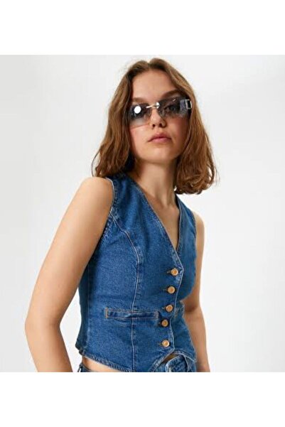 Sima Butik Women's Denim Vest