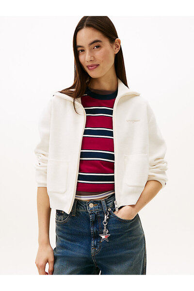 Tommy Hilfiger Kadın TJW Cozy Script Hırka