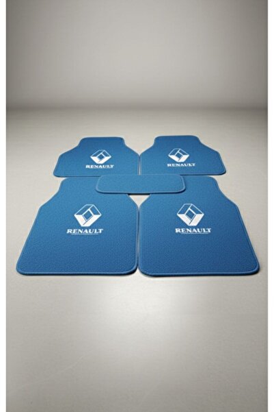 Universal Renault Megane Uyumlu 5 Parça Mavi Halı Paspas Seti