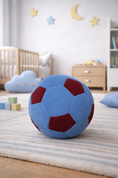 Giftify-Tr Peluş Futbol Topu – Yumuşak Oyuncak Top | Çocuk Odası Dekoru | Ren...