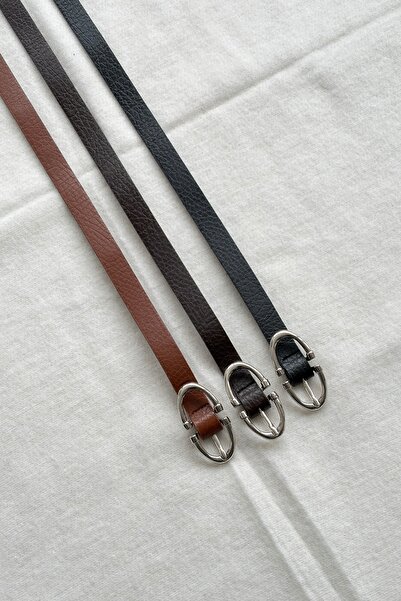 keisy Callia Silver Buckle Women's Belt