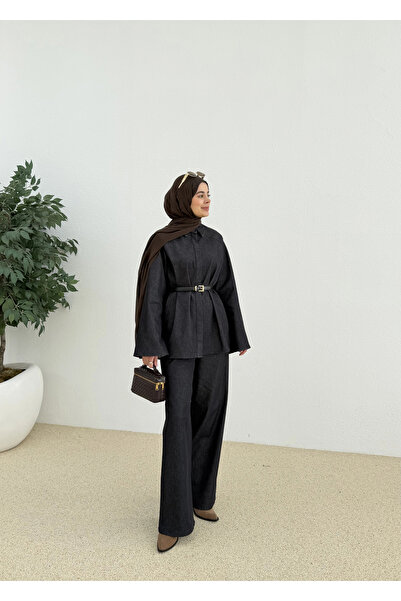 MODA AKSA 8917 YARASA KOL TUNİK TAKIM KOT