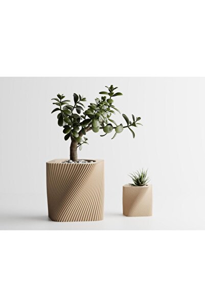 Sani Decorative pot Sani, Corba, maxi 172 x 172 x 169 mm, Sand Matt