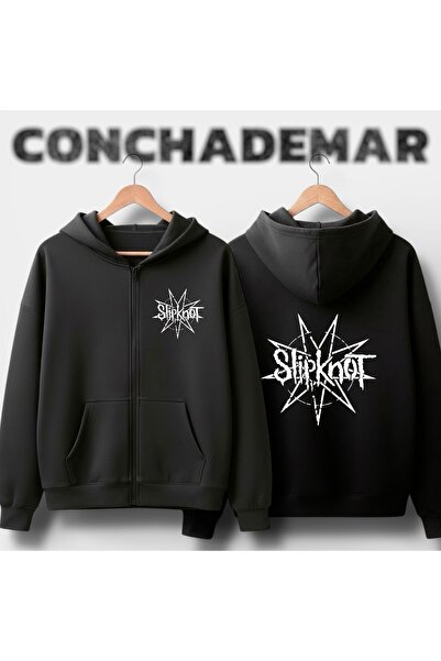 Vordevia Slipknot Printed Oversized 3 Thread Cotton Cardigan