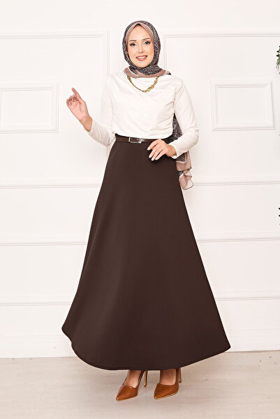 EBRUTESETTÜR Mevlana Scuba Skirt Brown