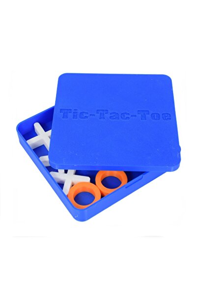 Sani Joc decorativ, Sani, X și X, 12,3 x 12,3 x 3 cm, Albastru - Alb, Portocaliu