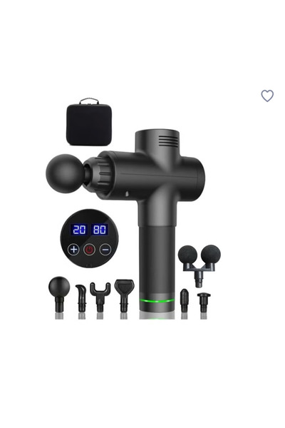 Fortunestar Deep Tissue Portable Massage Gun 7 Massage Heads Set With Bag