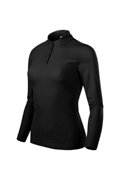 Malfini Tricou polo de damă, Pique Polo LS 231, M Negru