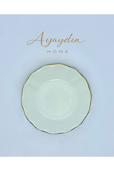 Porland Altın Yaldızlı Çay Tabağı 6'lı Set – AYAYDIN HOME
