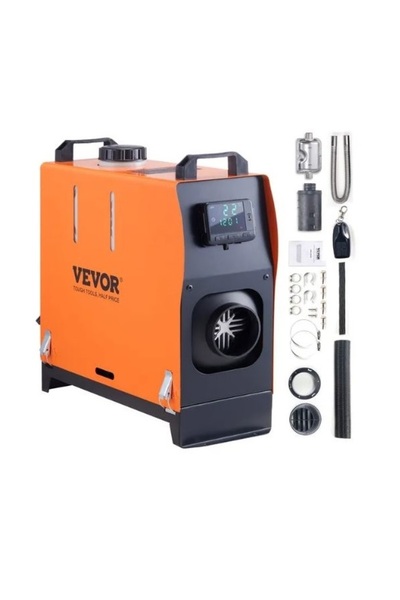 VEVOR Incalzitor de aer diesel 5KW, 12V, cu afisaj LCD, tip sirocou, webasto,