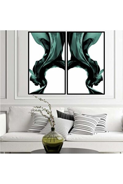 lawhat لوحات فنية تجريدي مطبوعة على قماش الكانفس موديل ( 1736)