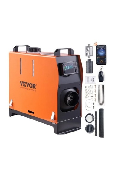 VEVOR Incalzitor de aer diesel 8KW, 12V, bluetooth, tip sirocou, webasto,