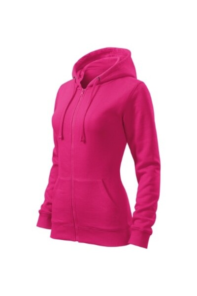 Malfini Women's Sweatshirt, Trendy Zipper 411, XL Purple