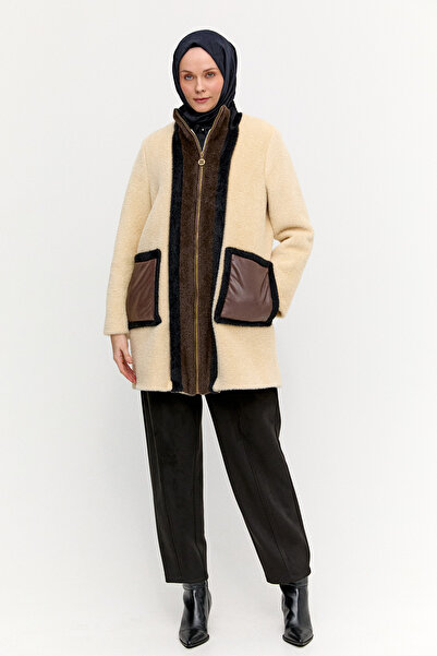 Setrms Fermurlı Yüksek Yaka Kaban