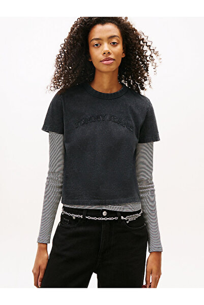 Tommy Hilfiger Kadın TJW Regular Varsity SS T-shirt