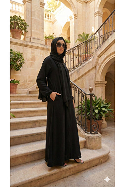 Vivezza ثوب الحج والعمرة مع جيب وشال كهدية