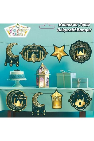 TATLI GÜNLER Ramazan Temalı Kapı/Duvar Süsü – Hoşgeldin Ramazan Dekor Seti