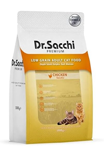 Dr. Sacchi Dr.Sacchi Premium Düşük Tahıllı Tavuklu Yetişkin Kedi Maması 1 kg