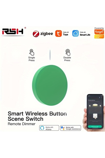 Choice4 zigbee green ZigBee Button Scene Switch Intelligent Linkage Smart Swi...