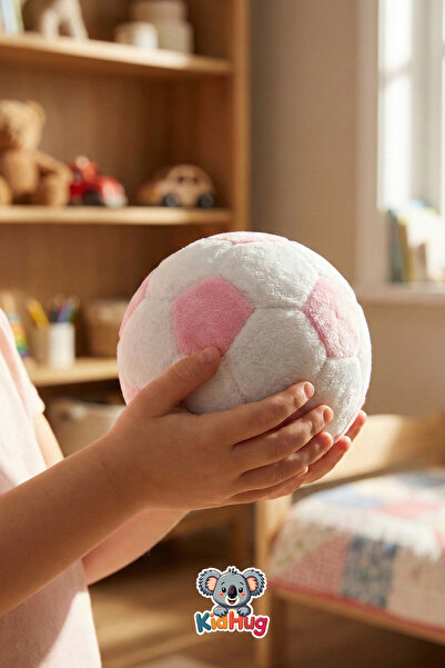 KidHug Peluş Futbol Topu – , Yumuşak Silikon Dolgu Çocuk / Büyük Oyuncak Topu...