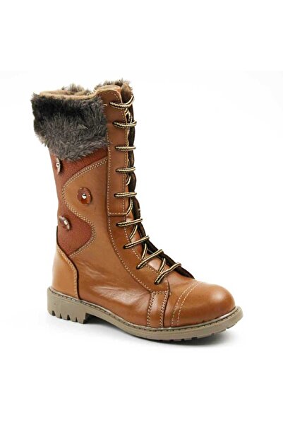 tino Padded boots for children, made of natural leather, with fur trim 3192-C...