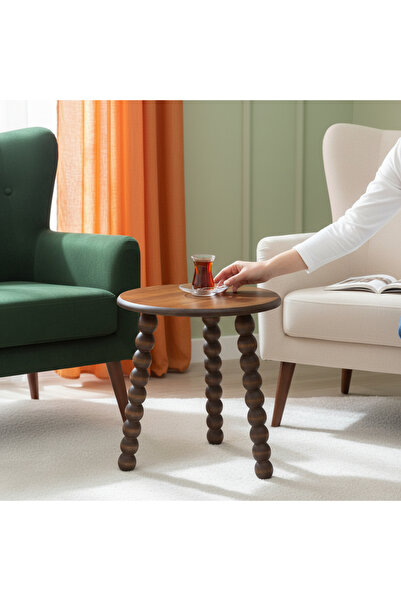 Vera Concept Home Ahşap Sehpa Koltuk Sehpası Yan Sehpa Zigon Sehpa Servis Seh...