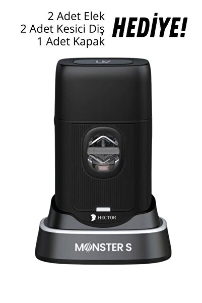 Hector Monster S 8000 RPM Type-C Tıraş Makinesi Siyah