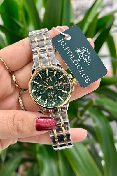 JG. Polo Club Orijinal Çelik Kasa Çelik Kordon Su Geçirmez 2 Yıl Garantili Ka...