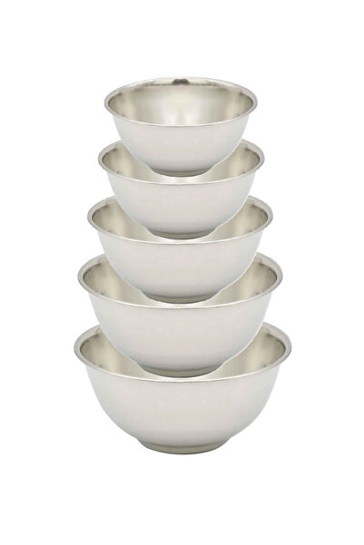 Smart Kitchen 5 اوعية خلط وعجن من الاستانلس استيل