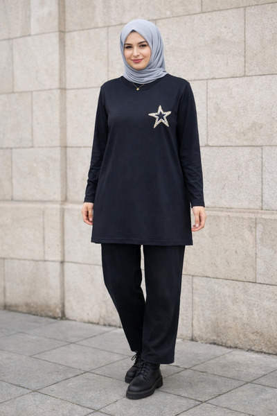 KADO Star Stone Detailed Tunic 48-56 Size 85cm
