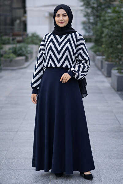Nursay Knitwear Zigzag Sweater