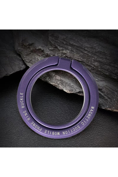 Choice Purple Ultra-thin Cell Phone Ring Holder Magnetic Ring Rotatable Folda...