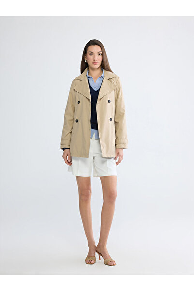 LC Waikiki Double Breasted Collar Women's Trench Coat