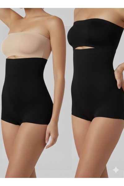 Soweto مشد عالي الخصر مكون من قطعتين بدون آثار من القطع بالليزر - مشد تشكيل ا...