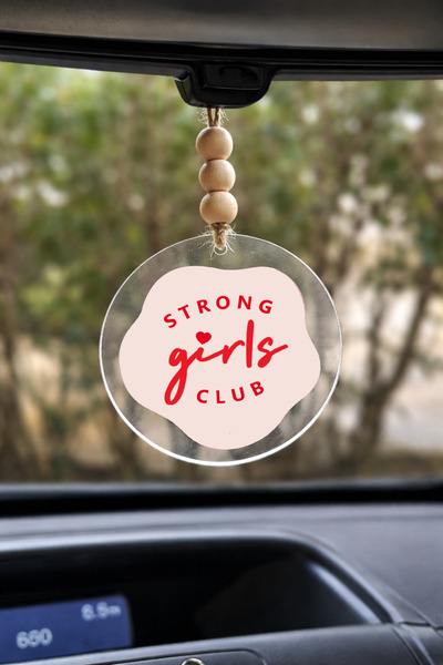Pankart Evi Strong Girls Club - Rearview Mirror Ornament Car Ornament - One-W...