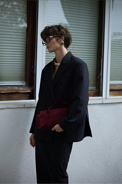 Beyyoglu Çizgili Oversize Blazer Ceket